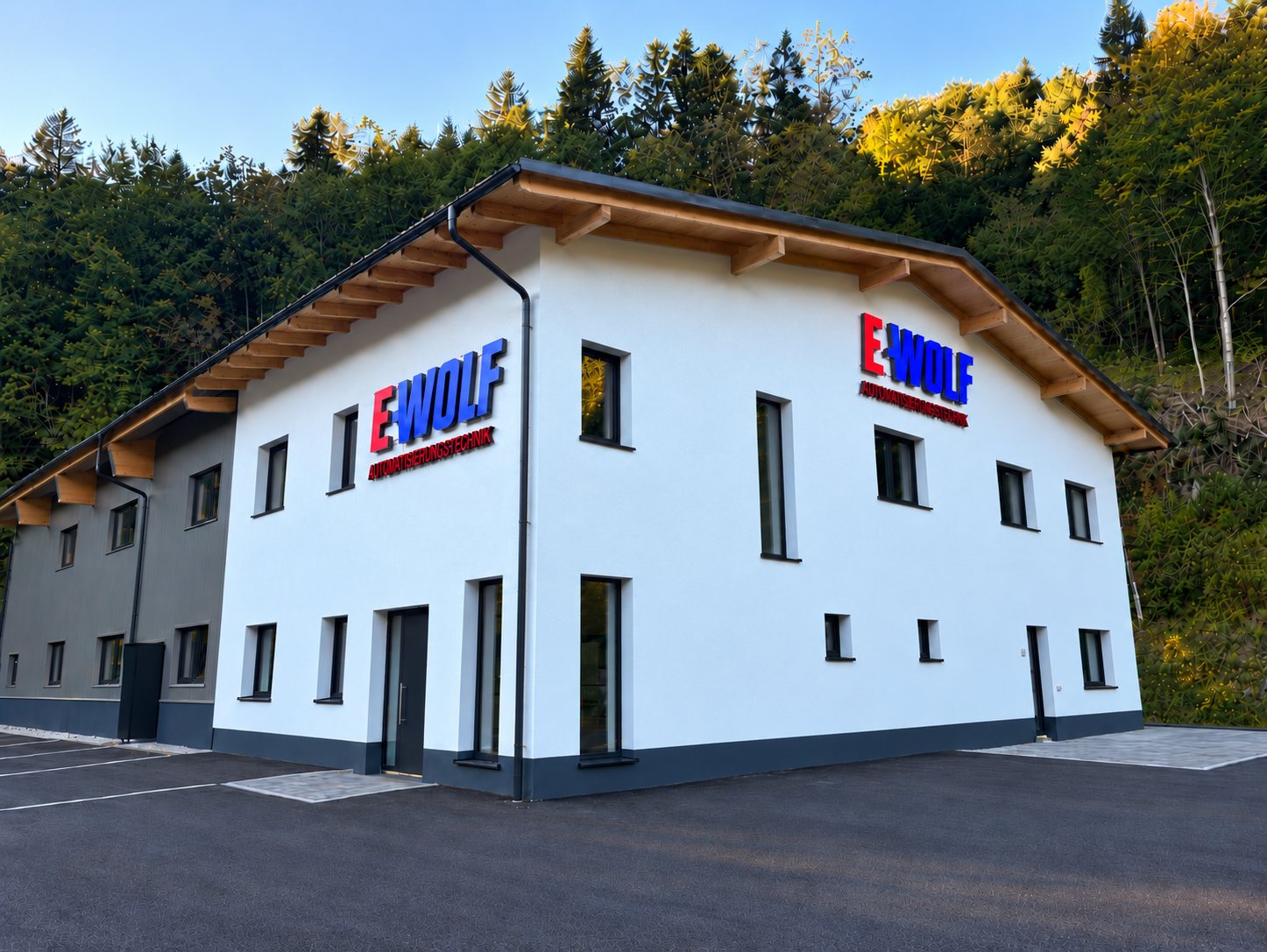 Betriebsgebäude der E-WOLF Automatisierungstechnik GmbH in Opponitz im Ybbstal